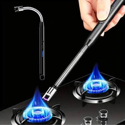 USB Rechargeable Flameless Arc Lighter Flexible and Windproof for Candles, Hiking, Camping, Kitchen, Fireplaces